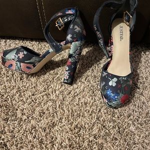 Blue Multiple Heeled Shoe